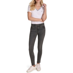 Nautica Women’s High Rise Skinny Mid Rise Jeans(Voyage Wash)