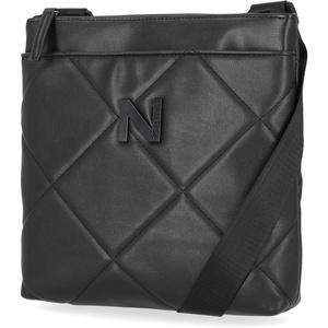 Nautica Womens Lakeside Signature North South Crossbody Bag(Black (Marquise Quilt))