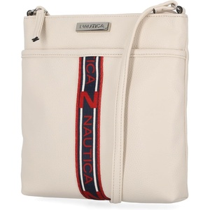 Nautica Womens Lakeside Signature North South Crossbody Bag(Linked Bone)