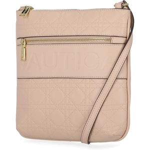 Nautica Womens Lakeside Signature North South Crossbody Bag(Nude (Lattice Quilt))