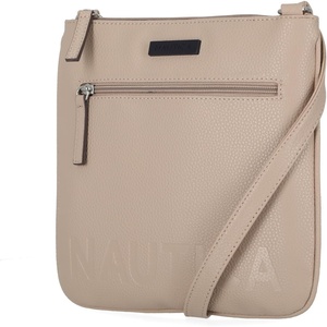 Nautica Womens Lakeside Signature North South Crossbody Bag(Sand)