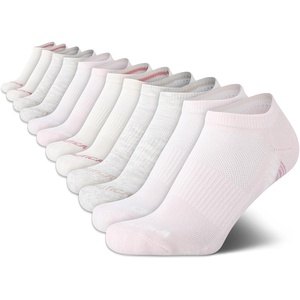 Nautica Womens Low Cut Socks – 12 Pack Moisture Wicking Cushioned Athletic No Show Socks for Women(Pink Oatmeal)