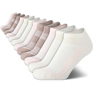 Nautica Womens Low Cut Socks – 12 Pack Moisture Wicking Cushioned Athletic No Show Socks for Women(Tan Assorted)