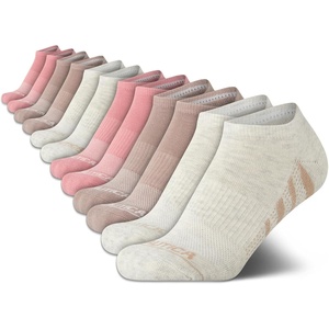 Nautica Womens Low Cut Socks – 12 Pack Moisture Wicking Cushioned Athletic No Show Socks for Women(Tan Collection)