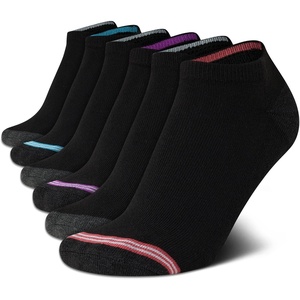 Nautica Womens Low Cut Socks – 6 Pack Breathable Mesh Cushioned Athletic Performance No Show Socks for Women(Black)