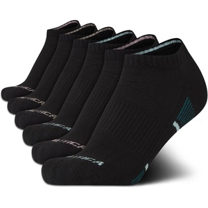 Nautica Womens Low Cut Socks – 6 Pack Soft Stretch Breathable Mesh Cushioned Athletic Performance No Show Socks for Women(Black)