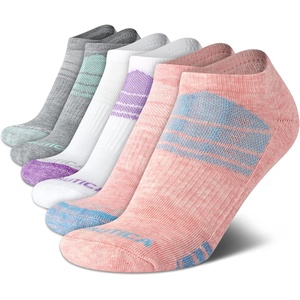 Nautica Womens Low Cut Socks – 6 Pack Soft Stretch Breathable Mesh Cushioned Athletic Performance No Show Socks for Women(Pink Assorted)