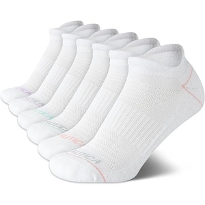Nautica Womens Low Cut Socks – 6 Pack Soft Stretch Breathable Mesh Cushioned Athletic Performance No Show Socks for Women(White Tab)