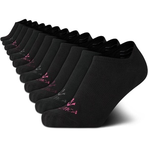 Nautica Womens No Show Socks – 6 Pack Soft Stretch Performance Athletic No Show Liner Socks for Women with Non Slip Grip(12pk Black)