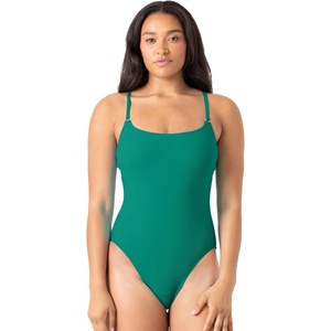 Nautica Womens One-Piece Swimsuit – Slimming Tummy Control Bathing Suit, Quick-Dry Fabric, Bikini Swimsuit(Green)