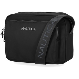 Nautica Women’s Out and About Adjustable Crossbody Bag Purse | Adjustable(Black (Nylon))