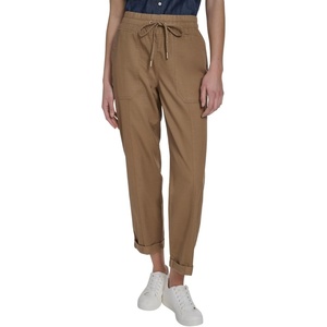 Nautica Women’s Pull on Cuffed Solid Ankle Length Pants(Tigers Eye)