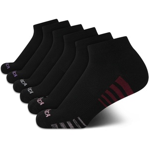 Nautica Womens Quarter Socks – 6 Pack Cushioned Athletic Performance Breathable Mesh Womens Ankle Socks (Sizes: 4-10)(Classic Black)