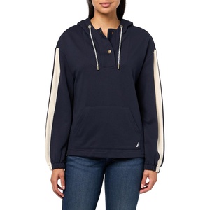 Nautica Women’s Sailor Hoodie Pullover Sweatshirt(Night Sky)