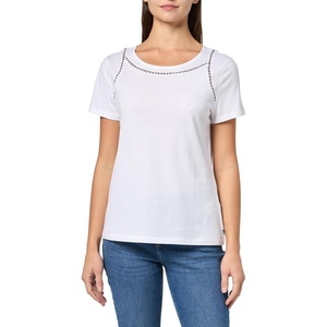 Nautica Women’s Short Sleeve Crewneck T-Shirt(Bright White)