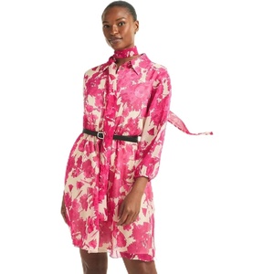 Nautica Women’s Short Sleeve Soft Everyday Sport Dress(Aster Pink Multi)