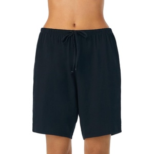 Nautica Womens Sleep Bermuda Shorts – Lightweight, Breathable Pajama Bottoms – Cotton Knit Jersey Sleepwear and Loungewear(Black)