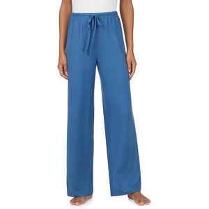 Nautica Womens Sleepwear & Loungewear – Sweater Knit Wide Leg Lounge Pajama Pants – Lightweight, Soft & Cozy PJs for Women(Blue)