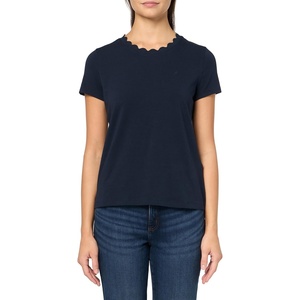 Nautica Women’s Solid Short Sleeve Crew Neckline T-Shirt(Sky Captain)