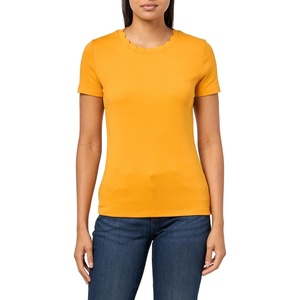 Nautica Women’s Solid Short Sleeve Crew Neckline T-Shirt(Sunflower)