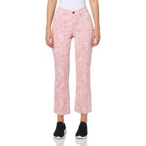Nautica Women’s Straight Ankle Paisley Bay Straight Ankle Pants(Bridal Rose/ Bright White)