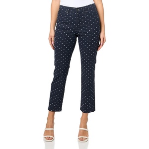 Nautica Women’s Straight Ankle Paisley Bay Straight Ankle Pants(Night Sky/Bright White)