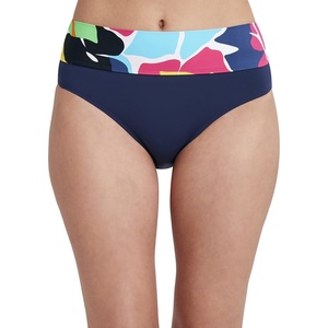 Nautica Women’s Tummy Control Bikini Bottom – Swim Brief, Quick-Dry, Sun Protection(Lime Mix)